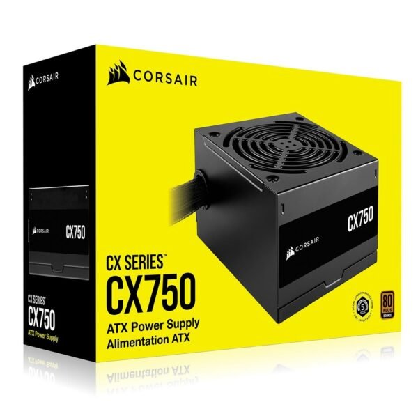 Corsair 750W CX750 PSU 750Watt Power Supply 80plus Bronze