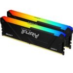Kingston 64GB 3600MHz (32GB x2) Fury Beast RGB DDR4 PC RAM Memory Kit