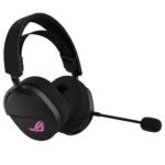 ASUS A501 ROG Pelta Tri-mode RGB Wireless SpeedNova Gaming Headset, Black – 50mm Driver, 309g – Fabric Ear Cushions - Image 2