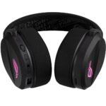 ASUS A501 ROG Pelta Tri-mode RGB Wireless SpeedNova Gaming Headset, Black – 50mm Driver, 309g – Fabric Ear Cushions - Image 4