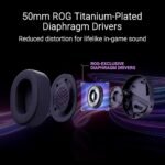 ASUS A501 ROG Pelta Tri-mode RGB Wireless SpeedNova Gaming Headset, Black – 50mm Driver, 309g – Fabric Ear Cushions - Image 6