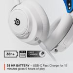 ⁦SteelSeries 61561 Arctis Nova 7P Wireless Gaming Headset – White, PC, PS5, PS4, Mobile⁩ - الصورة ⁦5⁩