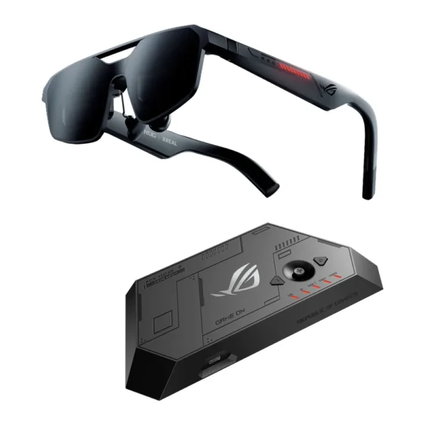 ASUS ROG XREAL R1-N Gaming AR Glasses with Control Dock 240Hz 0.01ms Micro-OLED 57° FOV 171″ Virtual Screen