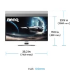 ⁦BenQ 32″ MOBIUZ EX321UZ 4K OLED 240Hz 0.03ms 4th Gen QD-OLED HDR500 DP 2.1 HDMI 2.1 Gaming Monitor⁩ - الصورة ⁦8⁩
