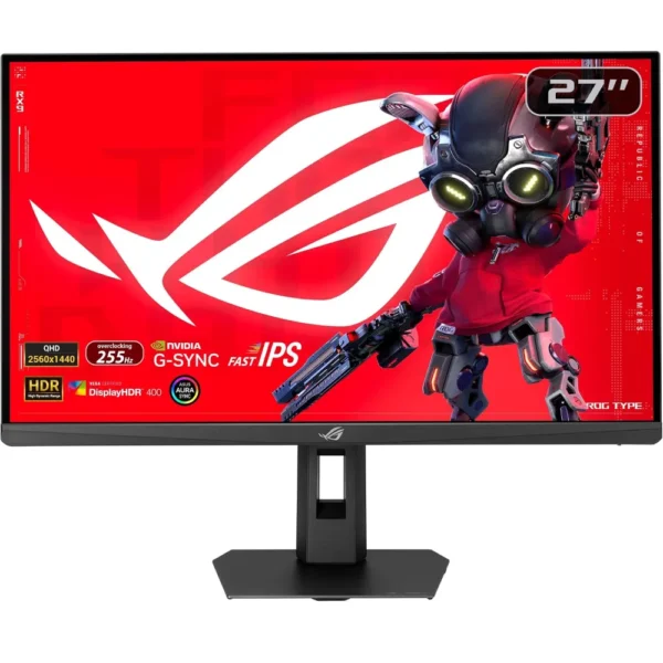 ASUS 27″ ROG Strix XG27ACMES 2K Fast IPS 255Hz (OC ) 0.03ms HDR400 Gaming Monitor, Black