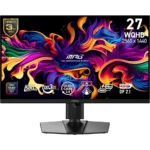 MSI 27″ MPG 271QR QD-OLED X50 2K 500Hz 0.03ms DP 2.1 HDMI 2.1 (USB-C 98W) HDR500 Rotatable Gaming Monitor