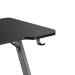 ⁦GamerTek Z Shaped Gaming Desk Table, 120cm Black⁩ - الصورة ⁦2⁩