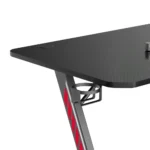 ⁦GamerTek Z Shaped Gaming Desk Table, 120cm Black⁩ - الصورة ⁦3⁩