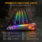 ⁦Attack Shark R68 HE Carbon Fiber 60% Wired Rapid Trigger 8KHz Gaming Keyboard – Magnetic Switch⁩ - الصورة ⁦3⁩