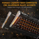 ⁦Attack Shark R68 HE Carbon Fiber 60% Wired Rapid Trigger 8KHz Gaming Keyboard – Magnetic Switch⁩ - الصورة ⁦5⁩