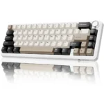 Attack Shark X66 Wireless 60% Tri-Mode 8K Gaming Keyboard, Cheese White – Strawberry Switch