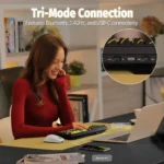 ⁦Attack Shark X65 Pro HE Wireless Rapid Trigger Magnetic Switch RGB 60%  Keyboard Tri-Mode, Black and Yellow⁩ - الصورة ⁦4⁩