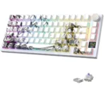 Attack Shark X820 Ultra Wireless Tri-Mode 75% Gaming Keyboard with Smart Display, Dark Warrior, Gift Switch