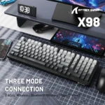Attack Shark X98 Full-size Wireless Tri-Mode RGB Gaming Keyboard, Moonlit Night – Strawberry Switch - Image 3