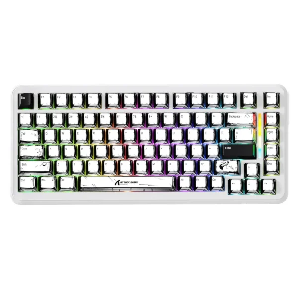 Attack Shark X82 Pro HE Wireless Rapid Trigger Gaming Keyboard 75% 8KHz Tri-Mode Magnetic Switch, Coming Style