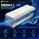 ⁦Attack Shark X68 Max HE Magnetic Switch Wired Gaming Mechanical Aluminum Keyboard, White Contour⁩ - الصورة ⁦2⁩