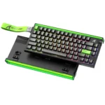 Attack Shark R85 HE Rapid Trigger Keyboard 75% Wired 8KHz Magnetic Switch with Custom Lightbox, Neon Green - Image 2