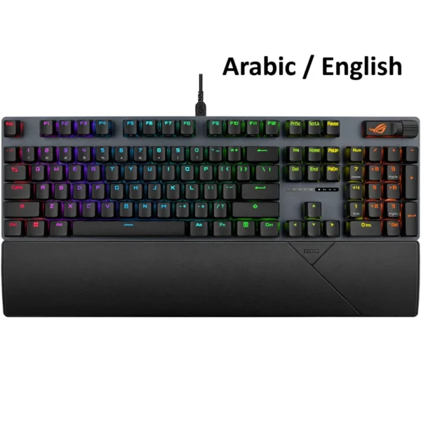 ASUS XA14 ROG Strix Scope II X Wired Gaming Keyboard, ROG NX Snow V2 Switch, Black, Arabic/English