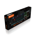 ⁦MeeTion MK007 Pro Hot Swap Mechanical Gaming RGB Keyboard, Blue Switch – Arabic/English⁩ - الصورة ⁦4⁩