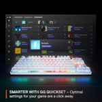 ⁦SteelSeries 64898 Apex Pro TKL Gen 3 Wired Gaming Keyboard, Magnetic Switches, White⁩ - الصورة ⁦4⁩