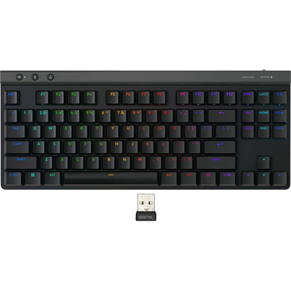 Logitech G515 TKL LIGHTSPEED Wireless Low Profile Gaming Keyboard, Tactile – Black