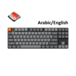 KeyChron K1 Max Compact Wireless Customizable Gaming Keyboard Mechanical Red Switch, Low Profile, K1M-H1, Black – Arabic/English