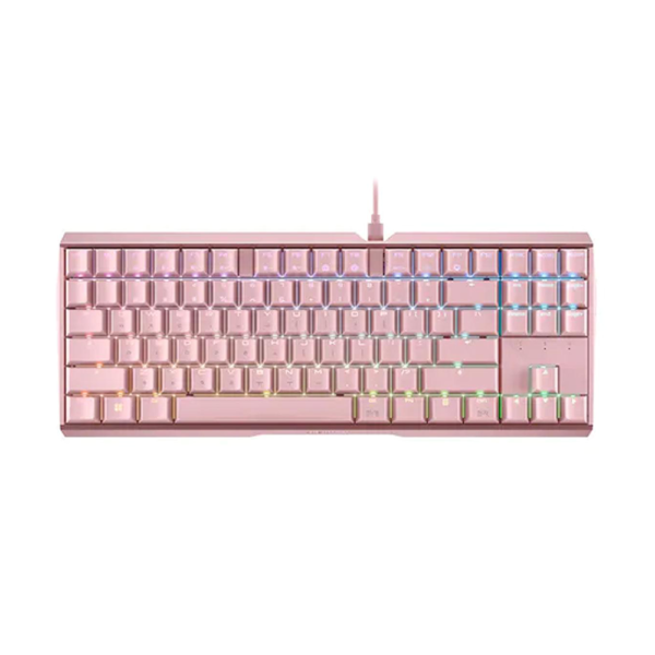CHERRY MX3.0S Blue Switch RGB TKL Mechanical Gaming Keyboard – Pink