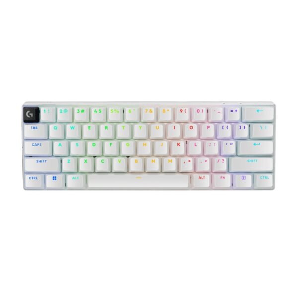 Logitech G PRO X 60 LIGHTSPEED Wireless Gaming Keyboard, Tactile, White