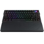 ASUS M702 ROG Azoth Extreme Customizable 75% Wireless Mechanical Gaming Keyboard – ROG NX Snow Switch, Arabic/English - Image 2