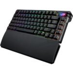 ASUS M702 ROG Azoth Extreme Customizable 75% Wireless Mechanical Gaming Keyboard – ROG NX Snow Switch, Arabic/English - Image 3