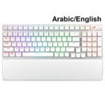 ASUS X901 ROG Strix Scope II 96 Wireless Gaming Keyboard, ROG NX Snow Switch, White, Arabic/English