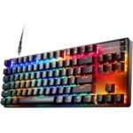 SteelSeries  64847 Apex 9 TKL Gaming Keyboard, Tenkeyless, Linear OptiPoint Optical Switches