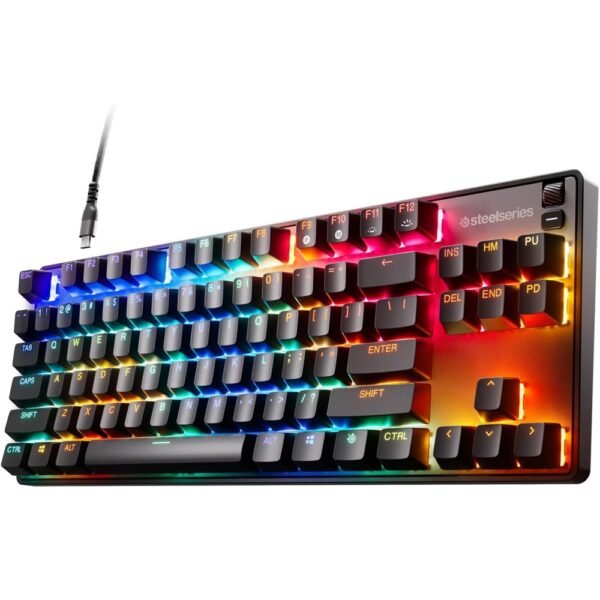 SteelSeries  64847 Apex 9 TKL Gaming Keyboard, Tenkeyless, Linear OptiPoint Optical Switches