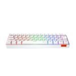 ⁦MeeTion MK005 Wired 60% Mini Gaming Mechanical Keyboard English-Arabic, Blue Switch (White)⁩ - الصورة ⁦6⁩