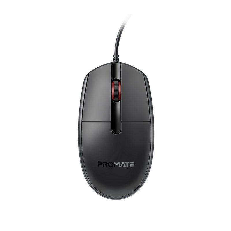 woo-sync-1790355009645-c1b1a9 بروميت ماوس سلكي بصري بثلاثة أزرار بدقة 1200 نقطة لكل بوصة, أسود - الصورة 1