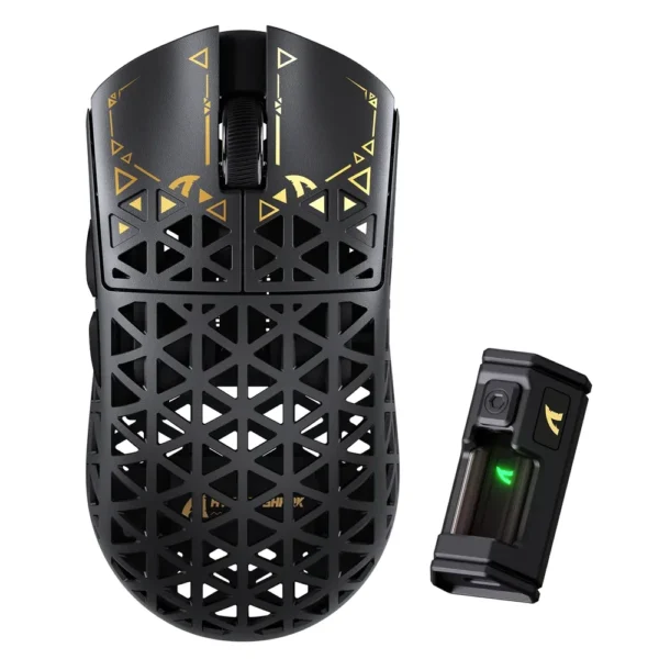 Attack Shark R5 Ultra Carbon Fiber Wireless 8K Gaming Mouse, 39g, 42K dpi, Tri-mode , Black