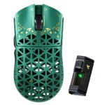 Attack Shark R5 Ultra Carbon Fiber Wireless 8K Gaming Mouse, 39g, 42K dpi, Tri-mode , Green