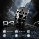 ⁦Attack Shark R3 Magnesium Alloy Gaming Mouse 8K 46g, Silver Grey⁩ - الصورة ⁦2⁩