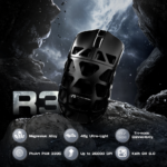 ⁦Attack Shark R3 Magnesium Alloy Gaming Mouse 8K 46g, Black⁩ - الصورة ⁦3⁩