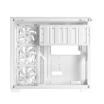 ⁦ASUS A32 PLUS ATX PC Case Dual-Chamber Chassis – White, 4-Fans⁩ - الصورة ⁦4⁩