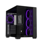 ASUS A32 PLUS ATX PC Case Dual-Chamber Chassis – Black, 4-Fans