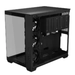 ⁦ASUS A32 PLUS ATX PC Case Dual-Chamber Chassis – Black, 4-Fans⁩ - الصورة ⁦4⁩