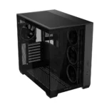 ⁦ASUS A32 PLUS ATX PC Case Dual-Chamber Chassis – Black, 4-Fans⁩ - الصورة ⁦8⁩