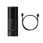 ⁦HyperX SoloCast 2 Mic USB Gaming Microphone (Black) PC, PS5, PS4, and Mac⁩ - الصورة ⁦2⁩