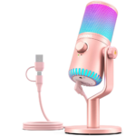 Maono DM30RGB Programmable USB Condenser Gaming Microphone – Pink - Image 2