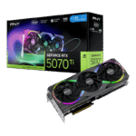 بطاقة رسومات PNY GeForce RTX 5070 Ti EPIC-X RGB مُعززة بثلاث مراوح
