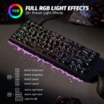 ⁦لوحة مفاتيح ATTACK SHARK X68 السلكية 60% HE Rapid Trigger بسرعة 8KHz (مفاتيح مغناطيسية) - Black Contours⁩ - الصورة ⁦2⁩