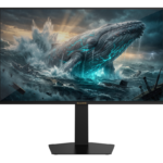 شاشة ألعاب مسطحة من نوع QD OLED QHD (2560×1440)  من طراز ساديس غراي ويل SA-F05Q27، مقاس 27 بوصة، معدل تحديث 280 هرتز، زمن استجابة 0.03 مللي ثانية، منفذ HDMI 2.1، تقنية HDR True Black 400 و Adaptive Sync، لوحة OLED بتقنية QD - أسود