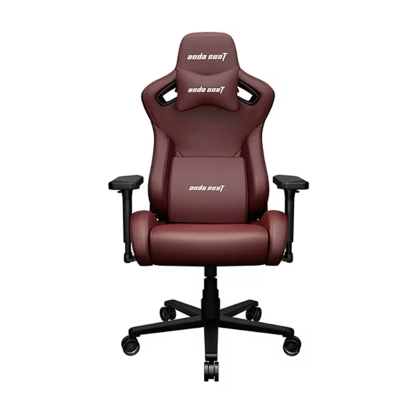 كرسي جيمنج AndaSeat Kaiser Frontier XL من جلد DuraXtra الفاخر، بمساند ذراع قابلة للتعديل 4D – عنابي