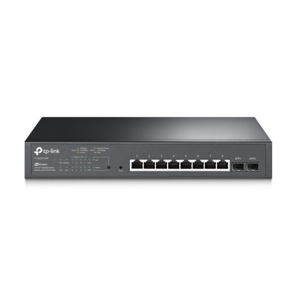 TP-LINK 8-Port PoE+ SG2210MP JetStream 10-Port Gigabit Smart Managed Switch – 150W
